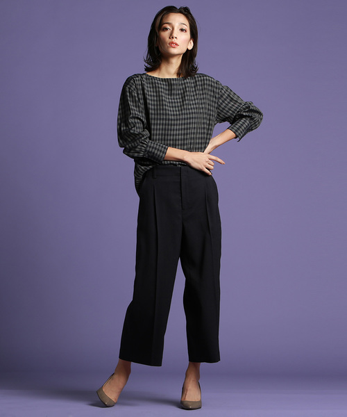 la.f…(ラエフ)の「【大きいサイズ】《完全受注生産アイテム》ウエストゴムきれいめガウチョパンツ(その他パンツ・レディース・ベージュ/ネイビー/グレー系その他/ベージュ系その他・13号/17号/15号)」の14枚目の写真