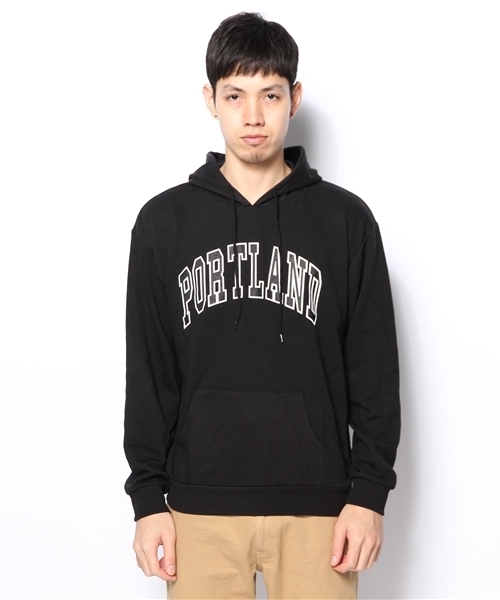 WEGO（ウィゴー）の「WEGO/CITYロゴプリントプルパーカー（パーカー・メンズ・ブラック/ワイン/杢グレー/ダークグリーン・LARGE/MEDIUM）」の5枚目の写真