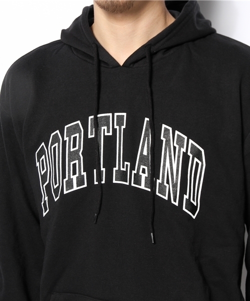 WEGO（ウィゴー）の「WEGO/CITYロゴプリントプルパーカー（パーカー・メンズ・ブラック/ワイン/杢グレー/ダークグリーン・LARGE/MEDIUM）」の8枚目の写真