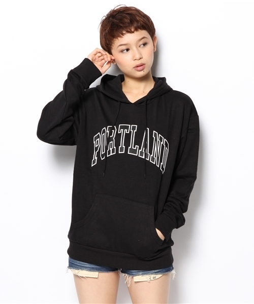 WEGO（ウィゴー）の「WEGO/CITYロゴプリントプルパーカー（パーカー・メンズ・ブラック/ワイン/杢グレー/ダークグリーン・LARGE/MEDIUM）」の15枚目の写真