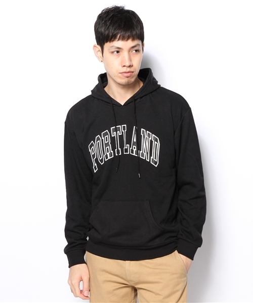 WEGO（ウィゴー）の「WEGO/CITYロゴプリントプルパーカー（パーカー・メンズ・ブラック/ワイン/杢グレー/ダークグリーン・LARGE/MEDIUM）」の16枚目の写真