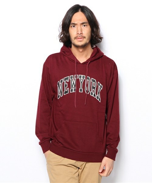 WEGO（ウィゴー）の「WEGO/CITYロゴプリントプルパーカー（パーカー・メンズ・ブラック/ワイン/杢グレー/ダークグリーン・LARGE/MEDIUM）」の12枚目の写真