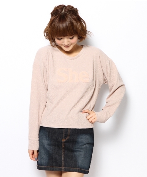 Kastane(カスタネ)の「【Kastane】サガラ刺繍PO(Tシャツ/カットソー・レディース・ボルドー/ライトグレー/ネイビー/オフホワイト・FREE)」の15枚目の写真