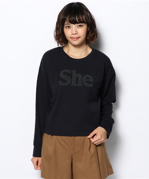 Kastane(カスタネ)の「【Kastane】サガラ刺繍PO(Tシャツ/カットソー・レディース・ボルドー/ライトグレー/ネイビー/オフホワイト・FREE)」の16枚目の写真