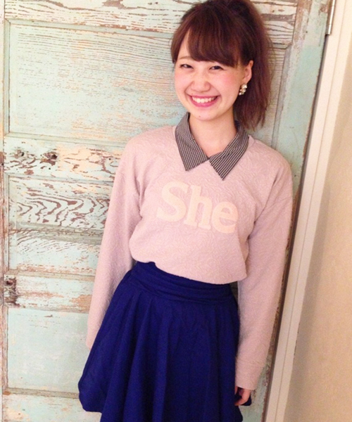 Kastane(カスタネ)の「【Kastane】サガラ刺繍PO(Tシャツ/カットソー・レディース・ボルドー/ライトグレー/ネイビー/オフホワイト・FREE)」の13枚目の写真