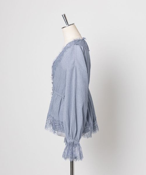 one after another NICE CLAUP（ワンアフターアナザーナイスクラップ）の「2枚セット楊柳チュニック（アンサンブル・レディース・ブラック/パープル/ブルー/アイボリー・FREE）」の15枚目の写真