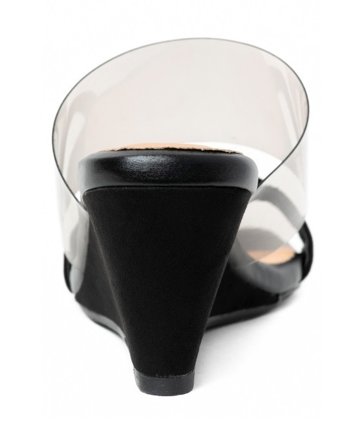 R&E（アールアンドイー）の「【wee willie】ハーフウェッジクリアカバーミュール（サンダル・レディース・ブラック/シルバー/ブラック系その他/ブラウン系その他・LL/S/M/L）」の17枚目の写真