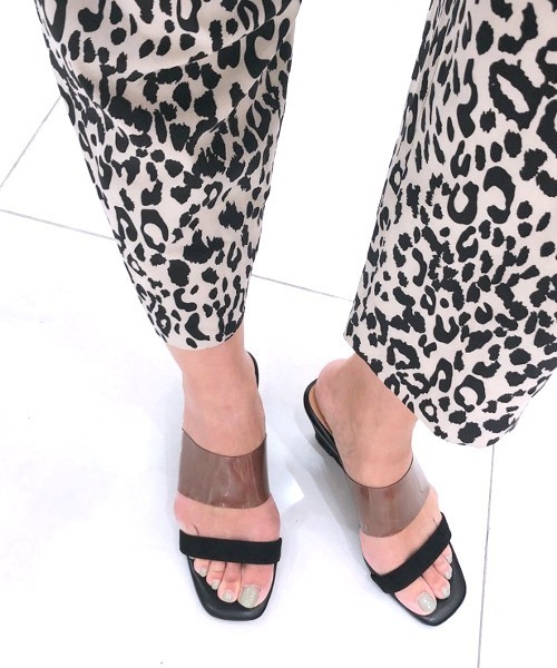 R&E（アールアンドイー）の「【wee willie】ハーフウェッジクリアカバーミュール（サンダル・レディース・ブラック/シルバー/ブラック系その他/ブラウン系その他・LL/S/M/L）」の7枚目の写真