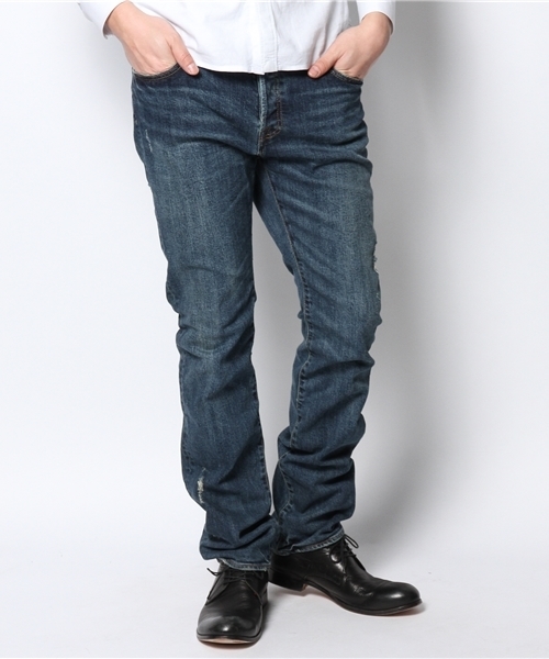 goa（ゴア）の「10ozストレッチデニムブロークンスキニー（デニムパンツ・メンズ・ブルー/ブルー系その他・0/1/2）」の2枚目の写真