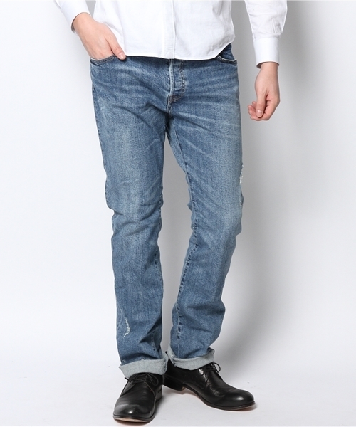 goa（ゴア）の「10ozストレッチデニムブロークンスキニー（デニムパンツ・メンズ・ブルー/ブルー系その他・0/1/2）」の9枚目の写真