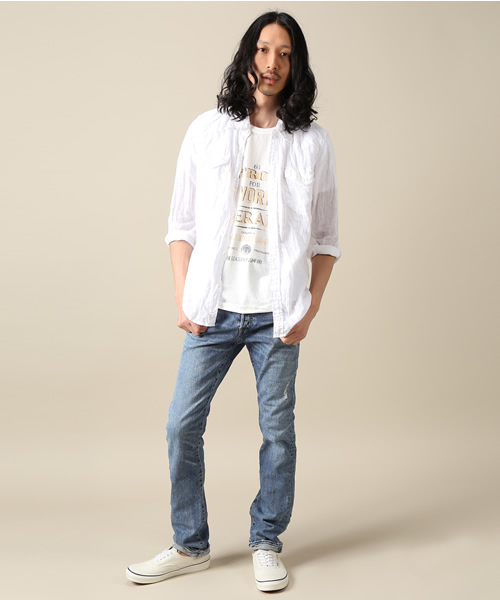 goa（ゴア）の「10ozストレッチデニムブロークンスキニー（デニムパンツ・メンズ・ブルー/ブルー系その他・0/1/2）」の15枚目の写真