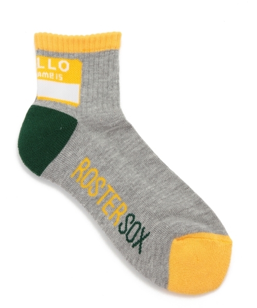 BEAMS BOY（ビームスボーイ）の「ROSTER SOCKS /  HELLO MY NAME IS ソックス（ソックス/靴下・レディース・ホワイト/グレー・ONE SIZE）」の12枚目の写真