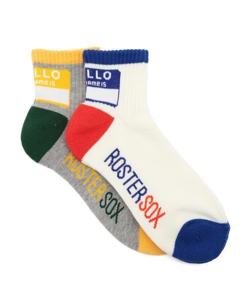 BEAMS BOY（ビームスボーイ）の「ROSTER SOCKS /  HELLO MY NAME IS ソックス（ソックス/靴下・レディース・ホワイト/グレー・ONE SIZE）」の16枚目の写真