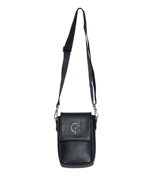 OY（オーワイ）の「フェイクレザーポーチBAG（ボディバッグ/ウエストポーチ・メンズ・ブラック・FREE）」の3枚目の写真