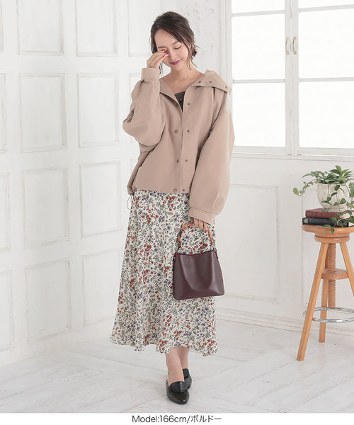 KOBE LETTUCE（コウベレタス）の「ミニポーチ付きバンブーハンドル2wayショルダーバッグ（ショルダーバッグ・レディース・ブラック/ボルドー/ブラウン系その他/ベージュ系その他/グレイッシュベージュ・FREE）」の22枚目の写真