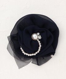 【入卒/セレモニー】チュールローズコサージュ