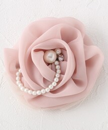 SHOO・LA・RUE | 【セレモニー/ママスーツ/入卒】チュールローズコサージュ(ブローチ/コサージュ)