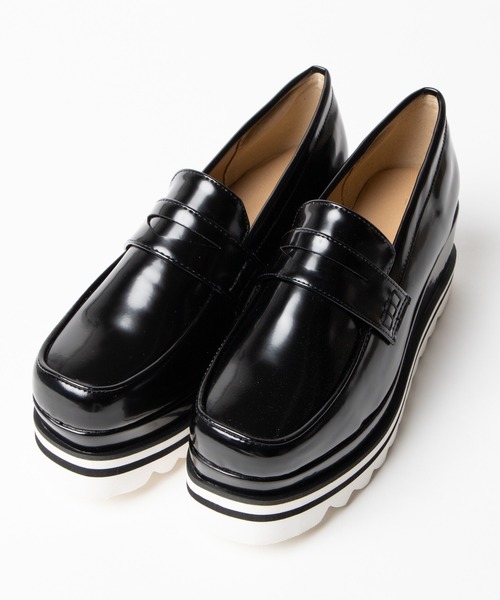 WEGO（ウィゴー）の「WEGO/コンビソールローファー（ローファー・レディース・ブラウン/ブラック・MEDIUM/LARGE）」の5枚目の写真