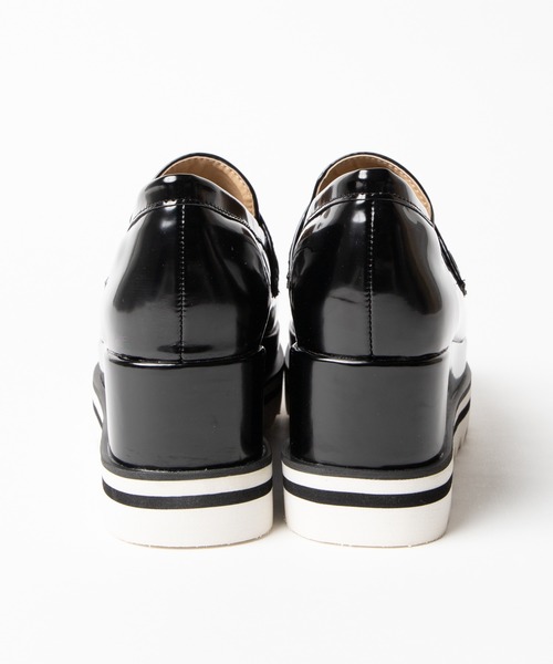 WEGO（ウィゴー）の「WEGO/コンビソールローファー（ローファー・レディース・ブラウン/ブラック・MEDIUM/LARGE）」の7枚目の写真