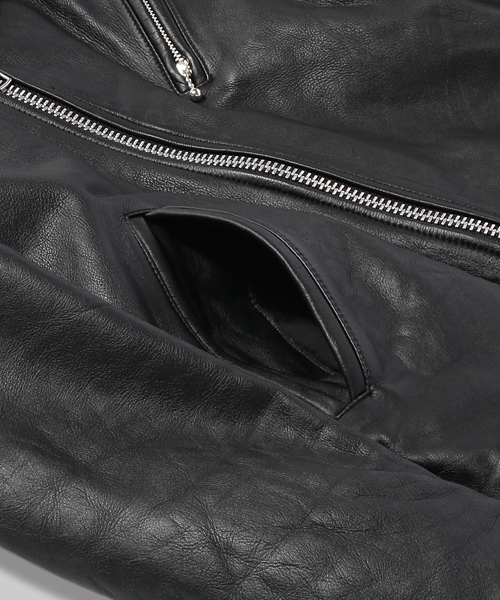 ゆ*や様 アールニューボールド　ダブルライダースジャケット R.NEWBOLD（アールニューボールド）の「COWHIDE LEATHER RIDER'S