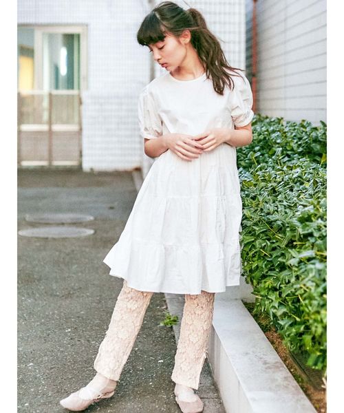 merry jenny（メリージェニー）の「スリットレースレギンス（その他パンツ・レディース・アイボリー/ブラック/オレンジ・FREE）」の9枚目の写真