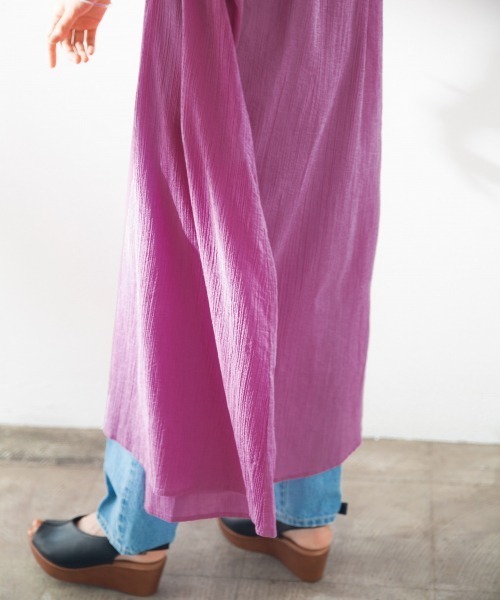 LOWRYS FARM（ローリーズファーム）の「ヨウリュウカフタンワンピース　877343（ワンピース・レディース・ブラック/ブラウン/オフホワイト/ピンク/イエロー・FREE）」の20枚目の写真