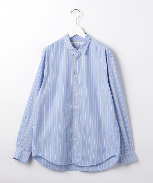 green label relaxing（グリーンレーベルリラクシング）の「CM ドビー ストライプ ジャストルーズ REG シャツ（シャツ/ブラウス・メンズ・ホワイト/ライトグレー/ライトブルー・SMALL/MEDIUM/LARGE/X-LARGE）」の16枚目の写真