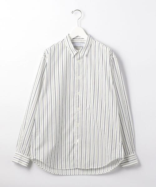 green label relaxing（グリーンレーベルリラクシング）の「CM ドビー ストライプ ジャストルーズ REG シャツ（シャツ/ブラウス・メンズ・ホワイト/ライトグレー/ライトブルー・SMALL/MEDIUM/LARGE/X-LARGE）」の13枚目の写真