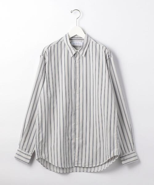 green label relaxing（グリーンレーベルリラクシング）の「CM ドビー ストライプ ジャストルーズ REG シャツ（シャツ/ブラウス・メンズ・ホワイト/ライトグレー/ライトブルー・SMALL/MEDIUM/LARGE/X-LARGE）」の11枚目の写真