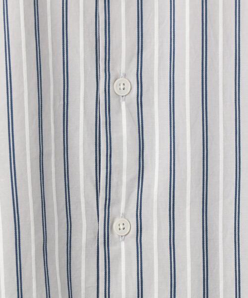 green label relaxing（グリーンレーベルリラクシング）の「CM ドビー ストライプ ジャストルーズ REG シャツ（シャツ/ブラウス・メンズ・ホワイト/ライトグレー/ライトブルー・SMALL/MEDIUM/LARGE/X-LARGE）」の10枚目の写真