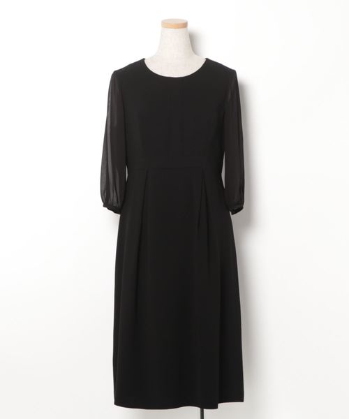 MONOIR(モノワール)の「濃染加工アンサンブル(ジャケットワンピース)(アンサンブル・レディース・ブラック・11号/9号/7号)」の5枚目の写真