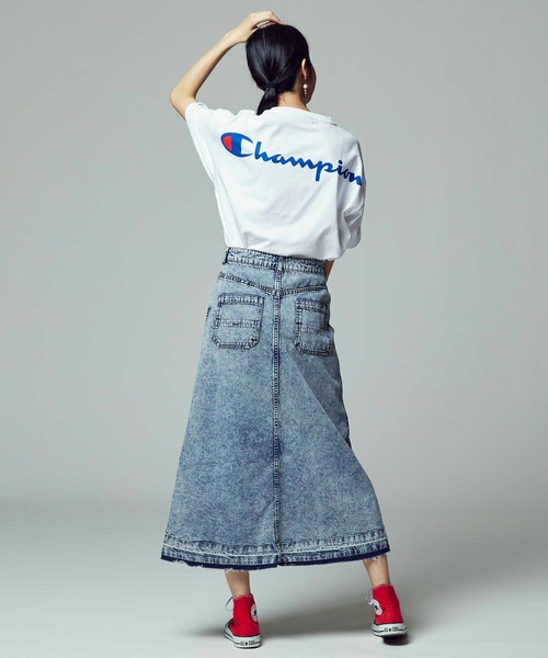 Champion】バックプリントゆるTシャツ（Tシャツ/カットソー