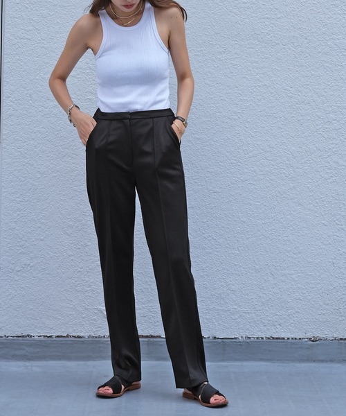 AKTE（アクテ）の「アメリカンスリーブタンクトップ（タンクトップ・レディース・ブラック/ブラウン/ホワイト/グリーン・FREE）」の5枚目の写真