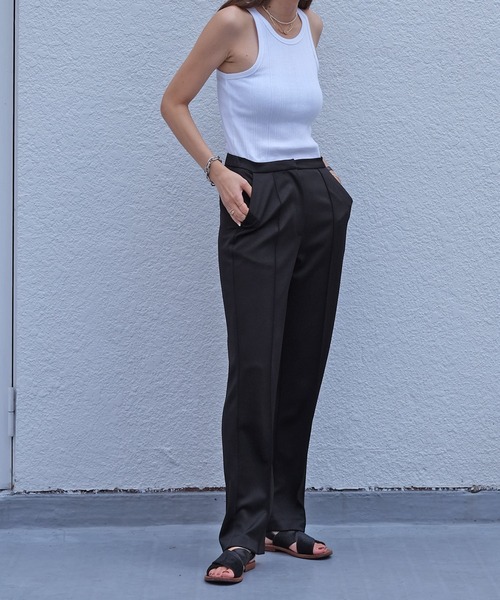 AKTE（アクテ）の「アメリカンスリーブタンクトップ（タンクトップ・レディース・ブラック/ブラウン/ホワイト/グリーン・FREE）」の8枚目の写真