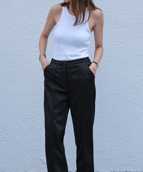 AKTE（アクテ）の「アメリカンスリーブタンクトップ（タンクトップ・レディース・ブラック/ブラウン/ホワイト/グリーン・FREE）」の10枚目の写真