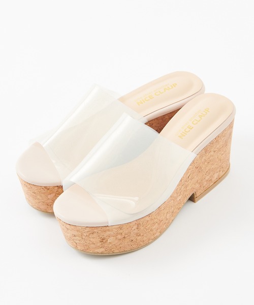 one after another NICE CLAUP（ワンアフターアナザーナイスクラップ）の「コルク厚底サンダル（サンダル・レディース・ゴールド/クリア/ライトピンク・SMALL/MEDIUM/LARGE）」の15枚目の写真