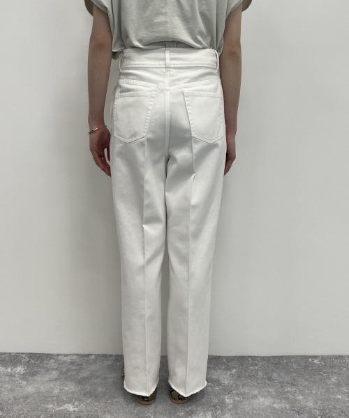 LOWRYS FARM（ローリーズファーム）の「カツラギハイウエストパンツ　885948（その他パンツ・レディース・ベージュ/グリーン/アイボリー・MEDIUM/LARGE）」の6枚目の写真