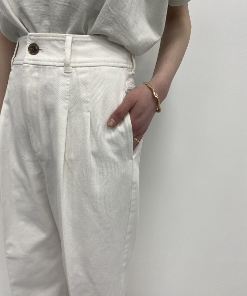 LOWRYS FARM（ローリーズファーム）の「カツラギハイウエストパンツ　885948（その他パンツ・レディース・ベージュ/グリーン/アイボリー・MEDIUM/LARGE）」の10枚目の写真