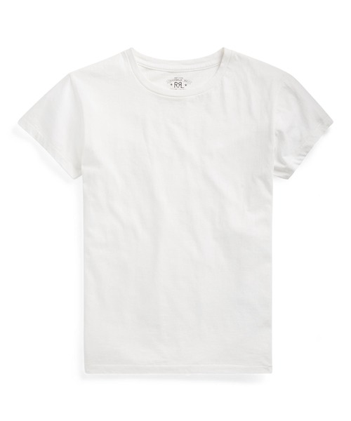 RRL(ダブル アール エル)の「コットン ジャージー クルーネック Tシャツ(Tシャツ/カットソー・レディース・ホワイト・2/3/4/1)」の1枚目の写真
