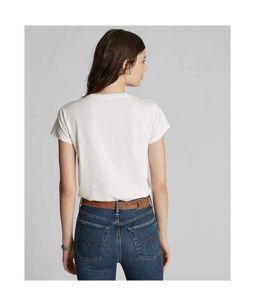 RRL(ダブル アール エル)の「コットン ジャージー クルーネック Tシャツ(Tシャツ/カットソー・レディース・ホワイト・2/3/4/1)」の3枚目の写真