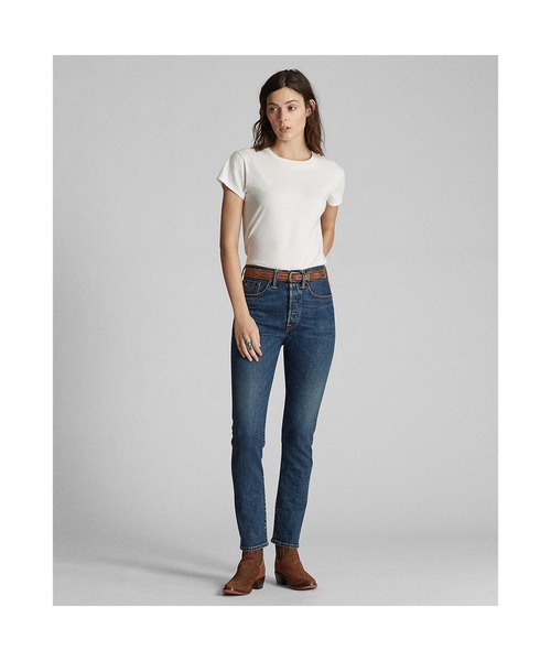 RRL(ダブル アール エル)の「コットン ジャージー クルーネック Tシャツ(Tシャツ/カットソー・レディース・ホワイト・2/3/4/1)」の4枚目の写真