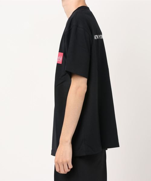 Manhattan Portage（マンハッタンポーテージ）の「[MANHATTAN PORTAGE/マンハッタンポーテージ] プリントショートスリーブビッグTシャツ（Tシャツ/カットソー・メンズ・ホワイト/ブラック/マスタード・M/L）」の6枚目の写真