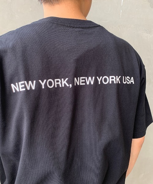 Manhattan Portage（マンハッタンポーテージ）の「[MANHATTAN PORTAGE/マンハッタンポーテージ] プリントショートスリーブビッグTシャツ（Tシャツ/カットソー・メンズ・ホワイト/ブラック/マスタード・M/L）」の5枚目の写真
