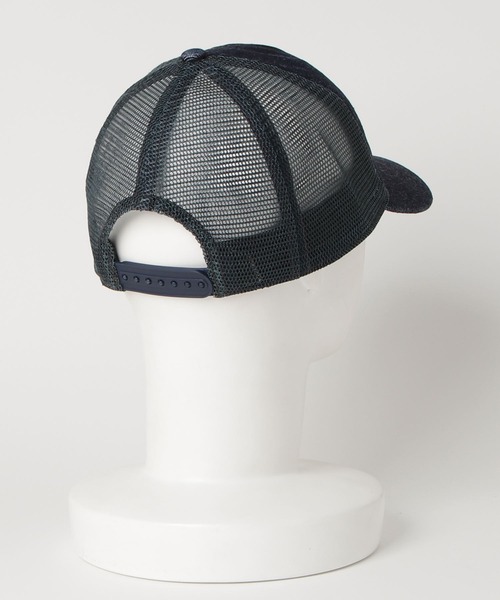 RRL（ダブル アール エル）の「インディゴ デニム トラッカー キャップ