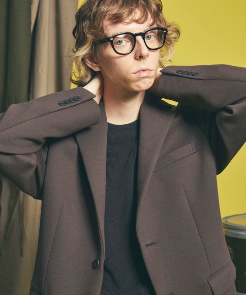 MAISON SPECIAL（メゾンスペシャル）の「《ユニセックスアイテム》ダウンファブリックテーラードジャケット 【MAISON SPECIAL/メゾンスペシャル】■セットアップ対応■（テーラードジャケット・メンズ・ベージュ/ブラウン/ブラック/ネイビー/グリーン・3/1/0/2）」の13枚目の写真