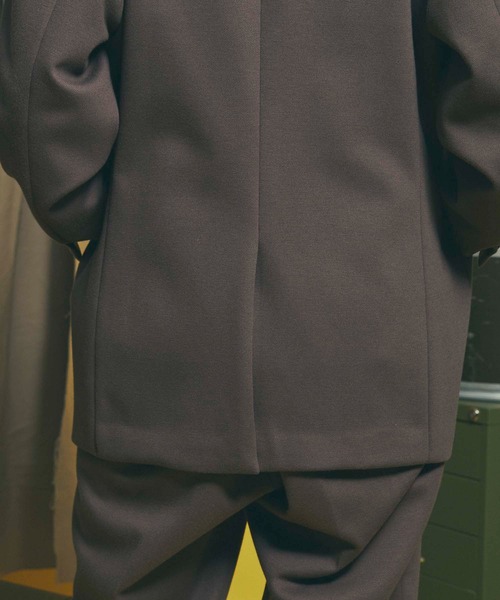 MAISON SPECIAL（メゾンスペシャル）の「《ユニセックスアイテム》ダウンファブリックテーラードジャケット 【MAISON SPECIAL/メゾンスペシャル】■セットアップ対応■（テーラードジャケット・メンズ・ベージュ/ブラウン/ブラック/ネイビー/グリーン・3/1/0/2）」の19枚目の写真