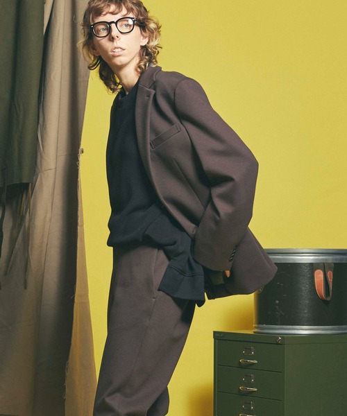 MAISON SPECIAL（メゾンスペシャル）の「《ユニセックスアイテム》ダウンファブリックテーラードジャケット 【MAISON SPECIAL/メゾンスペシャル】■セットアップ対応■（テーラードジャケット・メンズ・ベージュ/ブラウン/ブラック/ネイビー/グリーン・3/1/0/2）」の11枚目の写真