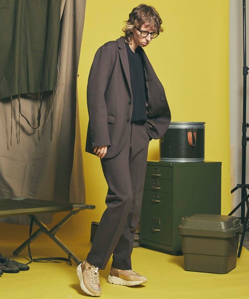 MAISON SPECIAL（メゾンスペシャル）の「《ユニセックスアイテム》ダウンファブリックテーラードジャケット 【MAISON SPECIAL/メゾンスペシャル】■セットアップ対応■（テーラードジャケット・メンズ・ベージュ/ブラウン/ブラック/ネイビー/グリーン・3/1/0/2）」の7枚目の写真