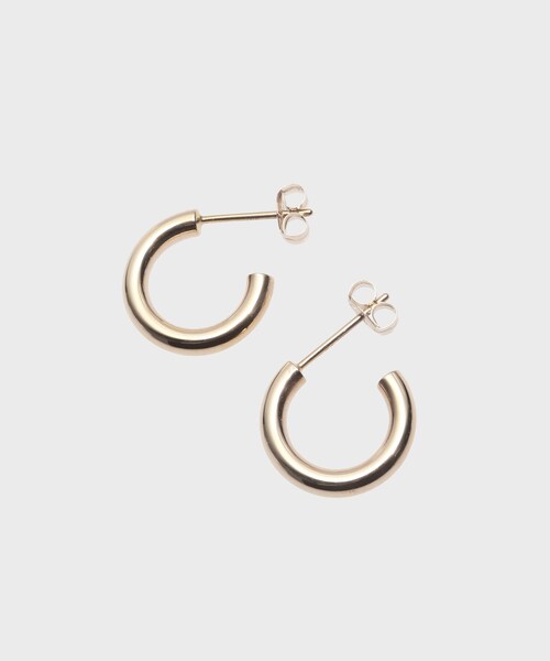 COCOSHNIK(ココシュニック)の「中空 フープピアス(ピアス(両耳用)・レディース・ホワイト系その他7・00)」の5枚目の写真