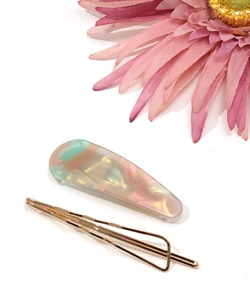 チチカカ（チチカカ）の「オーロラツインセットヘアピン（ヘアピン・レディース・ホワイト/ブラウン/ブルー/カラフル・FREE）」の8枚目の写真